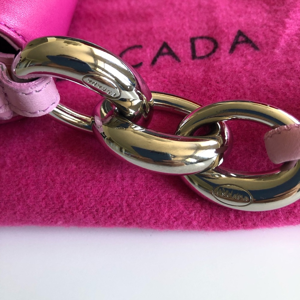 Escada Pink Ruffles Shoulder Bag - Picture 11 of 15